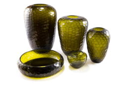 EMERALD CANDLEHOLDER - H10 D14 cm - Olive - thumbnail 6