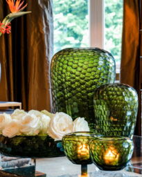 EMERALD CANDLEHOLDER - H10 D14 cm - Olive - thumbnail 4