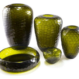 EMERALD CANDLEHOLDER - H10 D14 cm - Olive - thumbnail 3