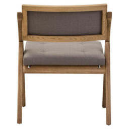 Cebu Grey Wash Wood Folding Chair with Fabric Seat - thumbnail 6