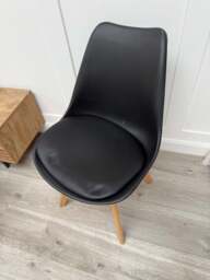Jamie Tulip Chair - Black - thumbnail 2