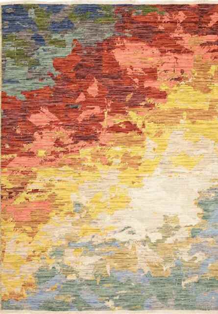 Nomad Abstract Wool-Blend Rug – Multicolour - 200X285 cm