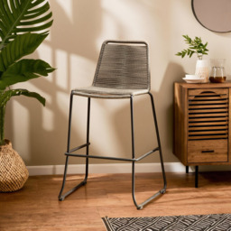 Grey Rope Bar Chair - Sisal - thumbnail 1