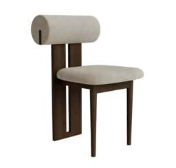 Izumi Chair - Dark Grey / Walnut / Set of 2
