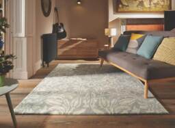 Heritage Lavender Floral Wool Rug - thumbnail 3