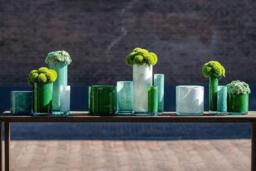CYLINDER 6 Vase Pot - H18 D18 cm - mouthblown glass by DutZ - thumbnail 2