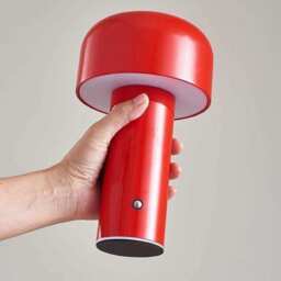 Mini Mushroom Desk Lamp (7 Colors) - Red