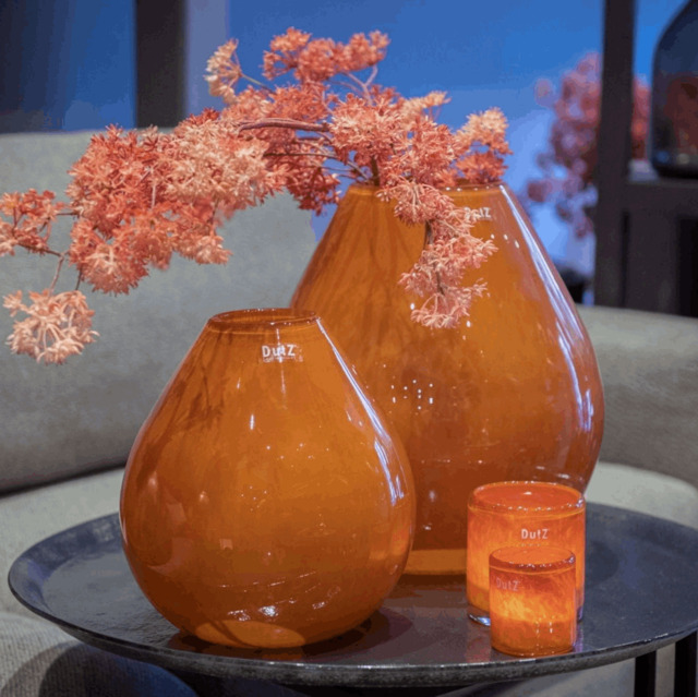 Vase DRUBA - H24 D24 cm - RUSTED BROWN  by DutZ - image 1