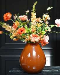 Vase DRUBA - H24 D24 cm - RUSTED BROWN  by DutZ - thumbnail 6