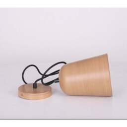 Albero Hanging Metal Pendant with Wood Effect Finish - thumbnail 2