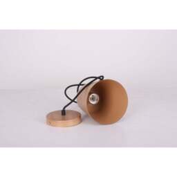 Albero Hanging Metal Pendant with Wood Effect Finish - thumbnail 3