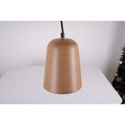 Albero Hanging Metal Pendant with Wood Effect Finish - thumbnail 5