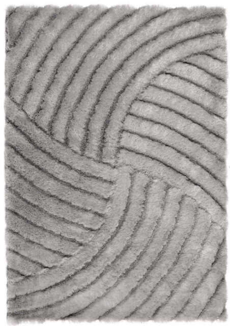 Dallas Silver Grey Shaggy Rug - 160X230 cm