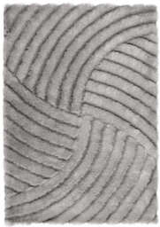 Dallas Silver Grey Shaggy Rug - 160X230 cm