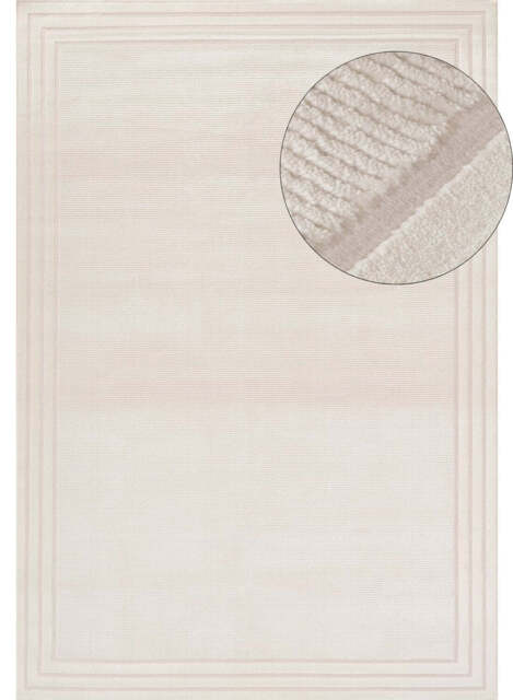 Carmel Cream Bordered Rug - 6060 - 200X290 cm
