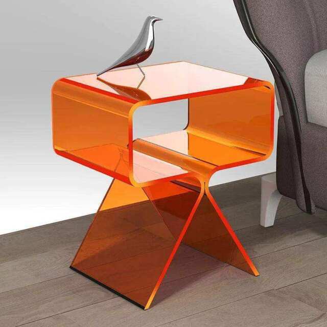 Crystal Acrylic Side Table - image 1
