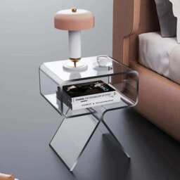 Crystal Acrylic Side Table - thumbnail 5
