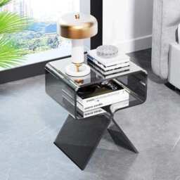 Crystal Acrylic Side Table - thumbnail 4