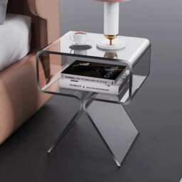 Crystal Acrylic Side Table - thumbnail 6