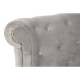 Grey Brushed Velvet Ottoman King Bed - Edison - thumbnail 5