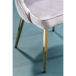 Grey Velvet Dining Chair - Demi - thumbnail 5