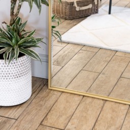 Akiko - Full Length Gold Metal Arched Mirror - 180cm x 105cm - thumbnail 6