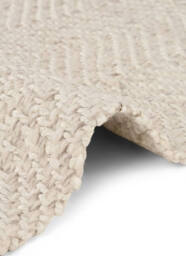 Majoli Natural White Herringbone Wool & Jute Rug - thumbnail 4