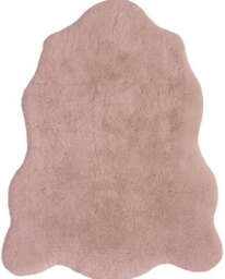 Luxury Pink Faux Fur Rug - thumbnail 1