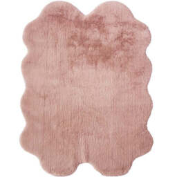 Luxury Pink Faux Fur Rug - thumbnail 4
