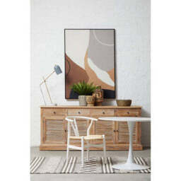 Laila White Large Round Dining Table - thumbnail 2