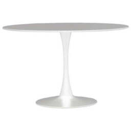 Laila White Large Round Dining Table - thumbnail 3