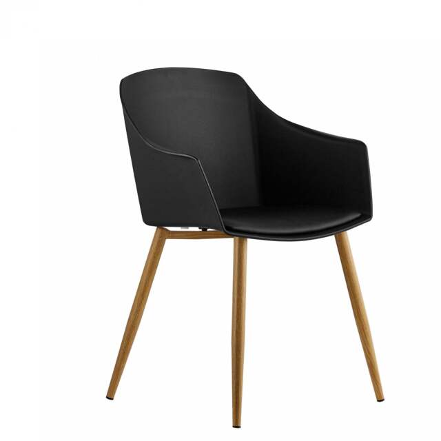 Eden Dining Chair - Black / Single