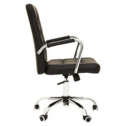 Brent Black Tufted Home Office Chair - thumbnail 6