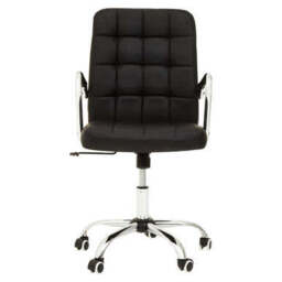 Brent Black Tufted Home Office Chair - thumbnail 4