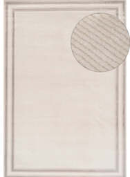 Carmel Cream-Grey Bordered Rug - 6060 - 240X340 cm