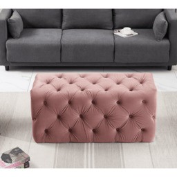 Melia Velvet Ottoman Bench - thumbnail 3
