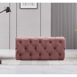 Melia Velvet Ottoman Bench - thumbnail 4