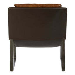 Hoxton Light Brown Leather Lounge Chair - thumbnail 4
