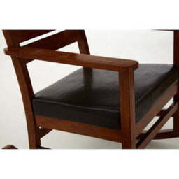 Relax Brown Leather Effect Rocking Chair - thumbnail 6