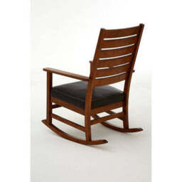 Relax Brown Leather Effect Rocking Chair - thumbnail 5