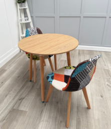 Patchwork Halo Dining Table Set - Set of 2 Patchwork Retro Chairs & a Halo Dining Table - thumbnail 6