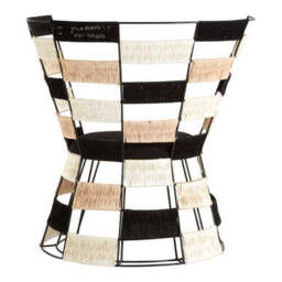 Fusion Beige And Black And White Woven Chair - thumbnail 6