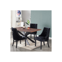 Windsor Duke Lux Dining Set - A Walnut Table with Set of 4 Dining Chairs - thumbnail 2