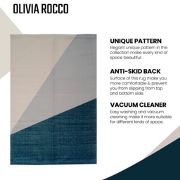 OLIVIA ROCCO Printed Rug Oslo Design Modern Non Slip Soft Durable Floor Rug In Oslo colour - thumbnail 3