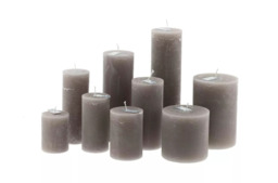 Luxury RUSTIC CANDLE - LIGHTGREY - thumbnail 2