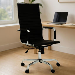 Black High Back Home Office Chair - Brent - thumbnail 1
