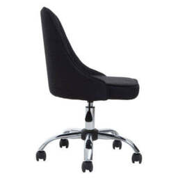 Black Fabric Home Office Chair - Alexi - thumbnail 4