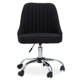 Black Fabric Home Office Chair - Alexi - thumbnail 2