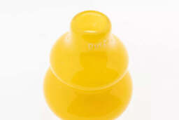 VASE SKRZYSZOW S- H16 D14 cm - OCHRE - thumbnail 4