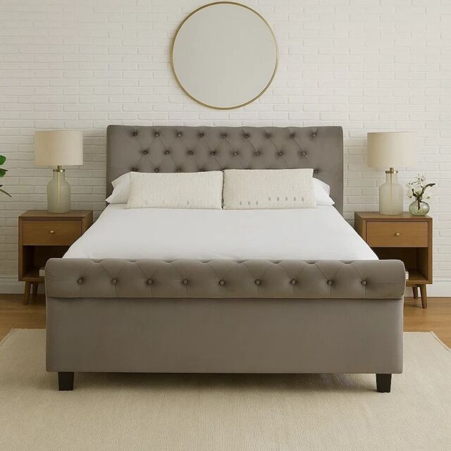 Grey Ottoman King Bed - Orlando - image 1